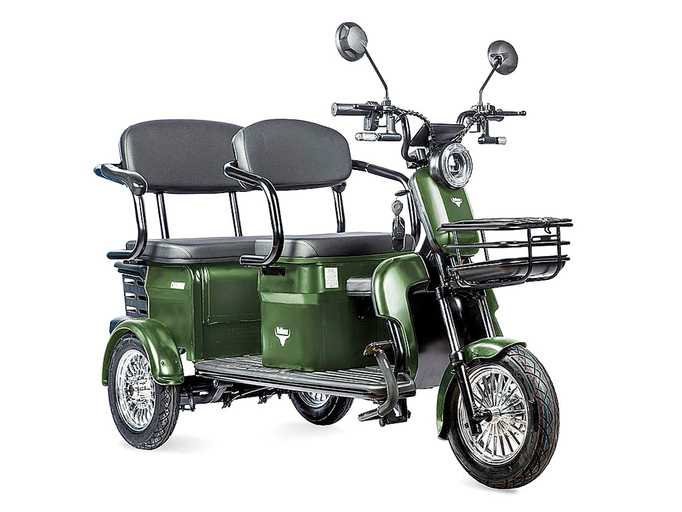 Электротрицикл Rutrike Караван (зеленый)